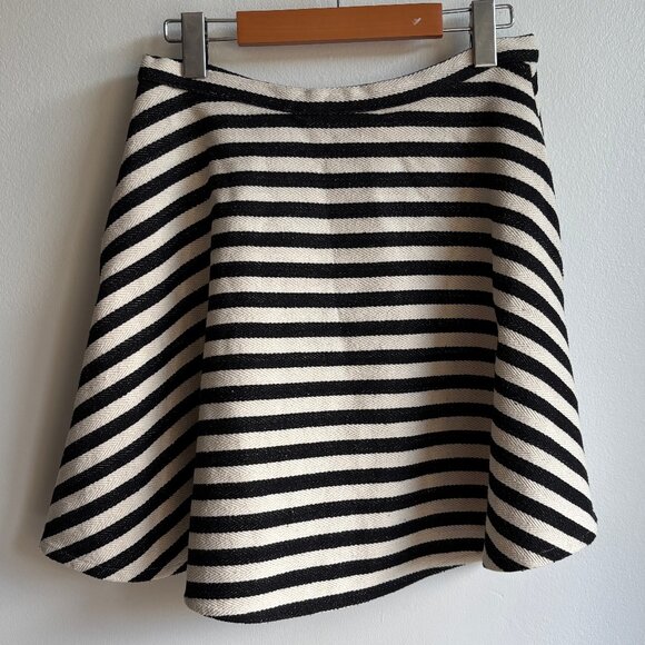 Sz8 Anthro Greylin Woven Chevron Striped Circle Skirt - Picture 3 of 12